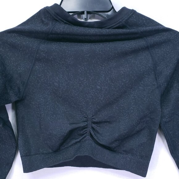 Gymshark Shirt Womens Small Long Sleeve Vital Crop Top Seamless Athleisure - Picture 7 of 8